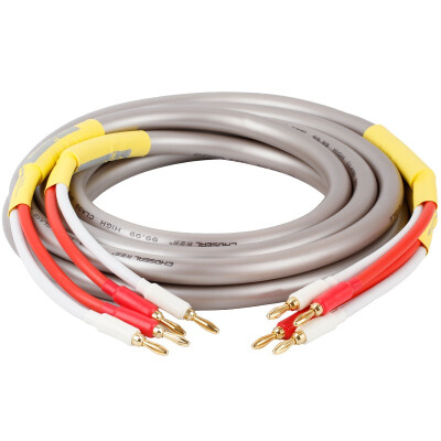 

CHOSEAL) audio cable audio line speaker line speaker cable audio cable with plug (banana head-U-head) 2.5 m QS203AT2D5