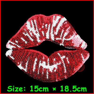 

1Pcs Big Patches Brand Shine Sequin 3D Sticker Stickers Wing Rose Embroidery Motif Applique Garment Kids Women DIY Clothes Badge