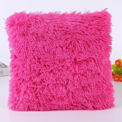 

Cntomlv Solid Soft Plush Faux Fur Wholesale Decorative Cushion Cover Throw Pillows For Sofa Car Chair Hotel Home Decoration