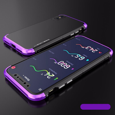 

Goowiiz Phone Case For Iphone 7 Plus8 Plus Luxury 3 in1 Metal PC Hard Hybrid Slim Back Case Full Protection