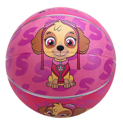 

Wang Wang team great achievements PAW PATROL childrens toy ball baby patted ball girl rubber basketball gas ball kindergarten sports toys every day 5th pink B501-5