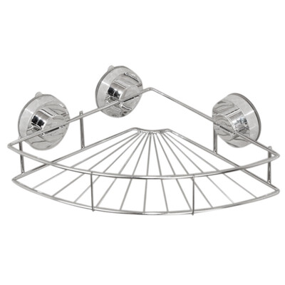 

UpperX Bathroom shelf shelf steel shelf bathroom angular shower tray with suction cup 32 22 8 cm