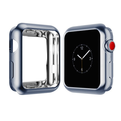 

42mm Applicable to Apple Apple watch 42 mm transparent plating color tpu watch case Slim anti-fall