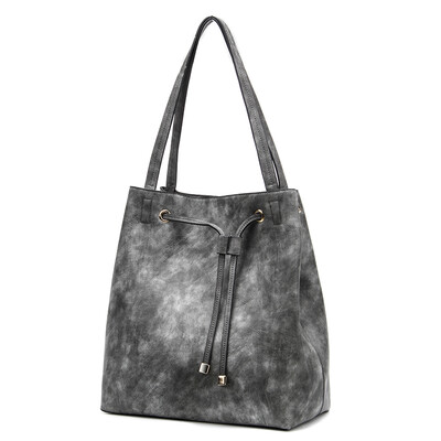 

High quality solid women PU leather handbags casual shoulder tote bag for ladies large bag famous brand bolsas feminina