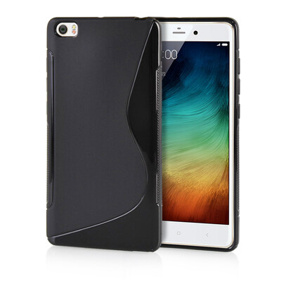 

MOONCASE S - Line Soft Flexible Silicone Gel TPU Skin Shell Back ЧЕХОЛ ДЛЯ XiaoMi Mi Note Pro Black