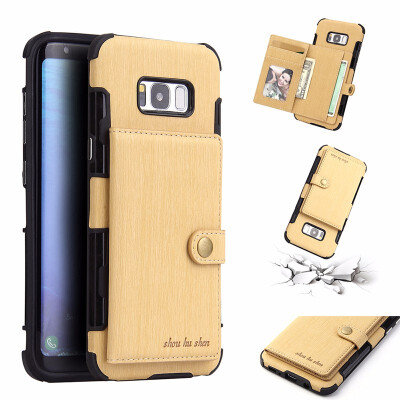 

SHS Phone Case For Samsung Galaxy J7 MaxJ7 NEOJ7 NXT Fashion Concise Leather Wire Drawing Multifunction Purse