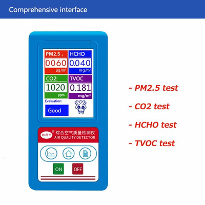 

Gas Analyzer Formaldehyde CO2 Carbon Dioxide PM10 PM25 PM10 HCHO TVOC Particles Dust Monitor Indoor Air Quality Analyzer