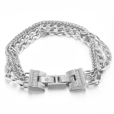 

Multi-Layer Twist Link Chain Bracelet