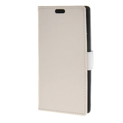 

MOONCASE Simple style Leather Wallet Flip Card Stand Back Case Cover for LG G4 White