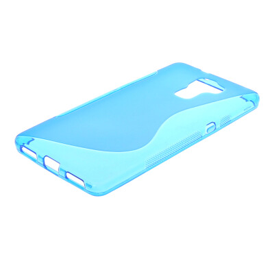 

MOONCASE Huawei 7 Case  - Line Flexible Durable Silicone Gel TPU Skin Slim Case Cover for Huawei Honor 7 Blue