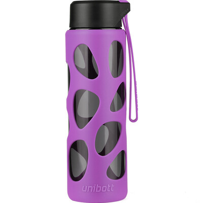 

Unibott US imports Tritan material sports cup plastic portable leak-proof outdoor student kettle SA527B rich purple 500ml
