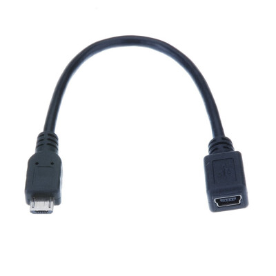 

New Hot Micro USB male to Mini USB female Data Sync Charge Adapter Cable 17CM