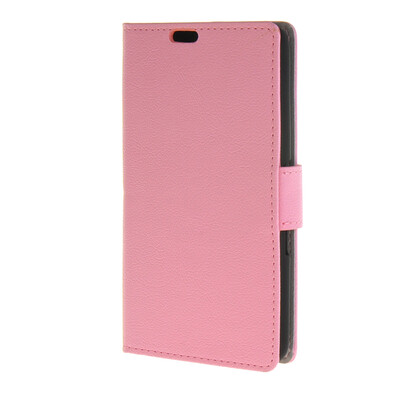 

MOONCASE Simple Leather Flip Wallet Card Slot Stand Back чехол для Sony Xperia E4 Pink