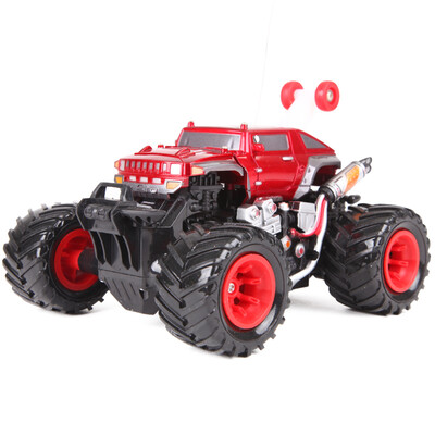 

Dish dish dish stunt car off-road remote control dump truck children&39s toys 360 degree roll 9089a red