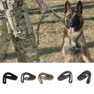 

Outdoor Puppy Dog Training Walk Military Tactical Leash Elastic Bungee Strap