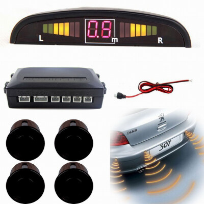 

Yixiukeji Auto LED Display Car Reverse Backup Radar with 4 Parking Sensors