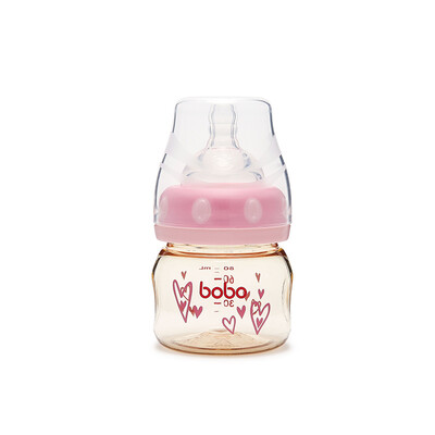

Le Bao bobo PPSU newborn bottle baby wide-bottle bottle rice paste bottle baby juice bottle 80ml red