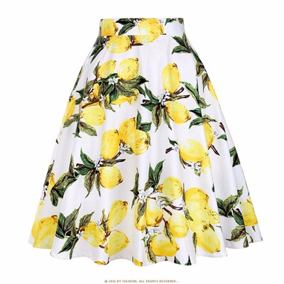 

Design Floral Skirt Women High Waist Plus Size Summer Skirts