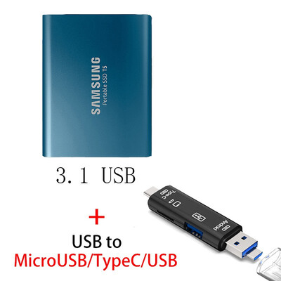 

Samsung External SSD T5 250GB 500G 1T 2T External Solid State HD Hard Drive USB 31 Gen2 10Gbps&backward compatible Phone