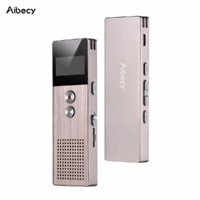 

Aibecy M23 8GB16GB Professional Digital Voice Recorder MP3 Muisc Player Audio Activated Recording with Loudspeaker Card Slot for