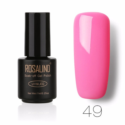 

ROSALIND Gel 1 Black Bottle 7ML Pure Color 58 Colors 01-58 Gel Nail Polish Soak Off Nail Art Semi-Premanent UV LED Gel Lacquer