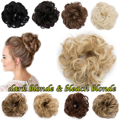 

10 Colors Fashion Women Hair Pieces Messy Hair Scrunchie Fake Hair Bun Extensions Wigs