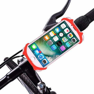

INIZEAL Flexible Rubber Bike Phone Holder Stand Bicycle Mount For Mobile Phone Silicone Universal Motorcycle Phone Holder
