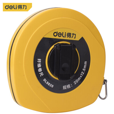 

Deli deli 20 m fiber ruler fiber box tape measure playground disc type tape measure tape ruler scale engineering measuring tool 20m125mm DL9820