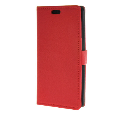 

MOONCASE Лич кожи Кожа Флип кошелек Слот для карты отойти чехол для LG G4 красный