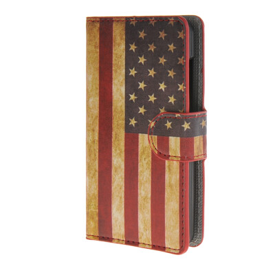 

MOONCASE U.S American Flag Leather Wallet Flip Card Slot Stand Pouch чехол для Microsoft Lumia 430 A09