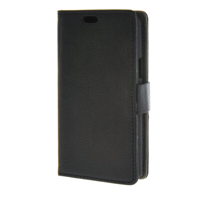 

MOONCASE Litch Skin Leather Card Slot Wallet Bracket Back Case Cover for LG Joy H220 Black