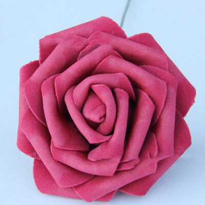 

5 Heads 8CM Artificial Rose PE Foam Flowers Dly Bride Bouquet Wreaths Wedding Home Decorative Charming Flowers