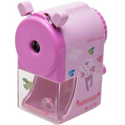 

Sanmu SUNWOOD 5170 simple pencil sharpener pencil sharpener pencil sharpener pencil sharpener student pencil sharpener pink