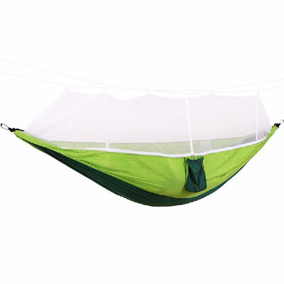 

Portable Lightweight Parachute Nylon Camping Mosquito Nets Hammocks for Outdoor Hiking Travel Backpacking Style 1