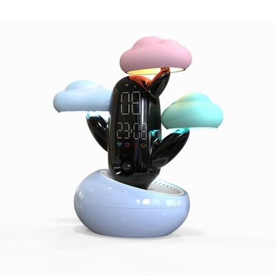 

JIPUSH New unique cloud bedside lamp intelligent alarm clock desk lamp weather forecast induction atmosphere lamp creative gift la