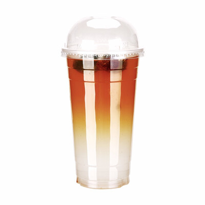 

Free Shipping 12oz-22oz Clear Plastic PP Cups with Dome & Flat Lids for Juice Tea Milk Iced Coffee Bubble Boba Smoothie 100pcs