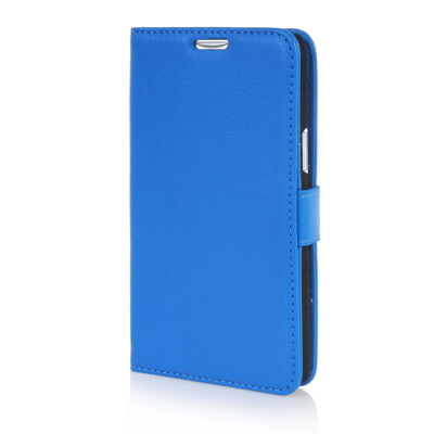 

MOONCASE High quality Leather Wallet Flip Card Slot Pouch Stand Shell Back ЧЕХОЛ ДЛЯ LG L80 Blue