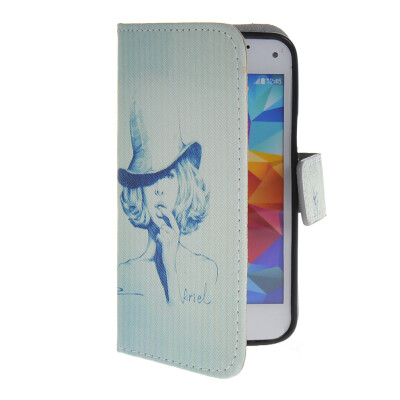 

MOONCASE Pattern Style Leather Side Flip Wallet Card Slot Pouch Stand Shell Back ЧЕХОЛ ДЛЯ Samsung Galaxy S5 Mini