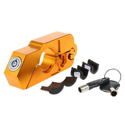 

Universal Motor Motorcycle Handlebar Lock for Security Theft Protection aluminum alloy material Plating color Needle lock design