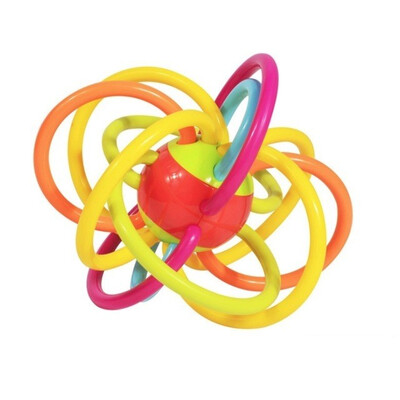 

0-12 Months Baby Toy Baby Ball Toy Rattles Develop Baby Intelligence Baby Toys Plastic Hand Bell Rattle WJ266