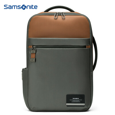

Samsonite Samsonite backpack large capacity minimalist fashion mens backpack business casual computer bag DV609004 black