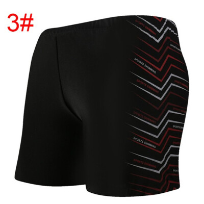 

Mens Soft Letters Printing Boxer Breathable Strappy Beach Shorts Swimwear Trunks