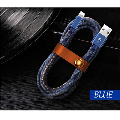 

AndroidApple Cable 1M 2M Denim Braided Fast Charge &AndroidApple Data Mobile Phone USB Cable