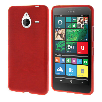 

MOONCASE Durable Colors Soft Silicone Gel TPU Flexible Shell Protective Case Cover for Microsoft Lumia 640  Red