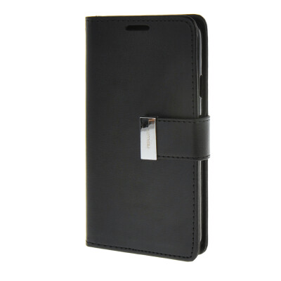 

MOONCASE Case for Samsung Galaxy E5 Flip Leather Wallet Card Slot Bracket Back Cover Black