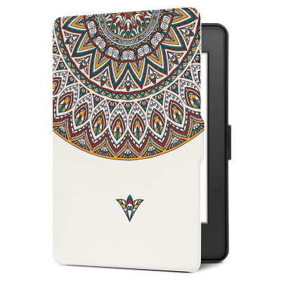 

Natusun K5-08 Adaptation Kindle 958 Case Case Kindle Paperwhite 123 Electric Paper Book Sleeping Leather Case Exotic Totem