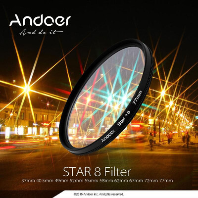 

67mm Star Filter Kit Andoer 67mm Filter Set UV CPL Star 8 Point Filter Kit with Case for Canon Nikon Sony DSLR Camera Lens 67m