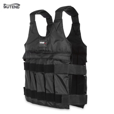 

SUTENG 50kg Max Loading Weighted Vest Adjustable Jacket Exercise Boxing Training Waistcoat