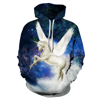 

QYDM0278Mens Hoodie 3D Printed Women Pullover Sweater