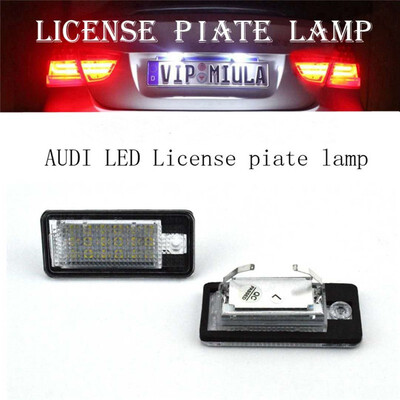 

2PCS Audi A3 S3 A4 S4 A6 C6 A8 S8 Q7 LED License Plate Light